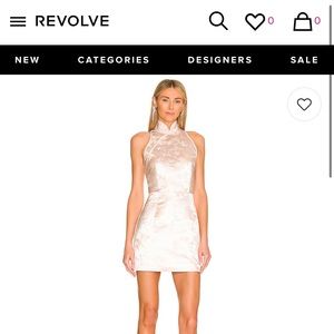 Sau Lee Champagne Jane Dress from Revolve